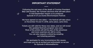 Wegen Präsidentschaftswahlen: Wüstenfestival „Les Dunes Electroniques“ auf November 2019 verlegt