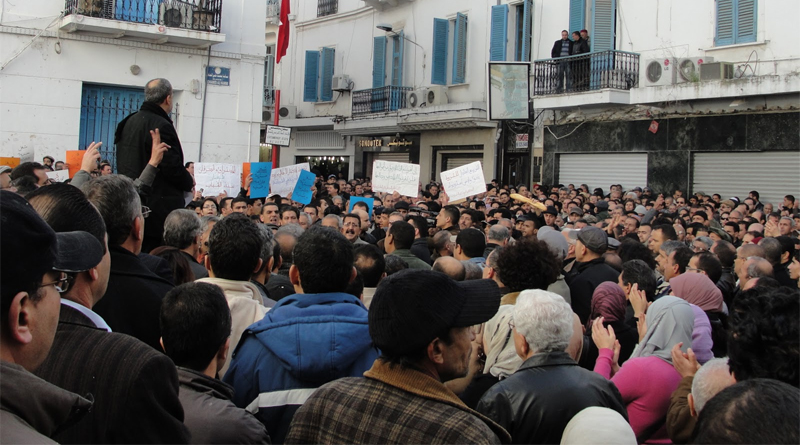 Unterstützungsdemonstration Sidi Bouzid (2) am 27. Dezember 2010 in Tunis