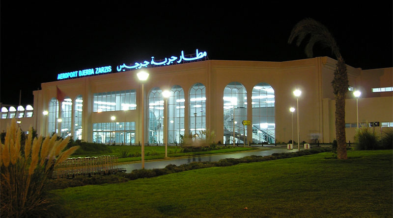 belgischen Flughafen Djerba-Zarzis bei Nachtt - Foto: Martin Čejka., Attribution, https://commons.wikimedia.org/w/index.php?curid=6609063