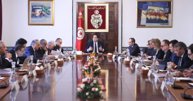 Sitzung des Ministerrats im Palast an der Kasbah am 31. Januar 2020 unter Youssef Chahed