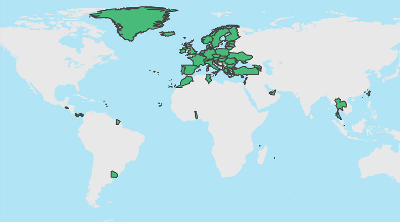 60 Länder und Gebiete auf fünf Kontinenten sind nun an das System des digitalen Covid-Zertifikats der EU angeschlossen.