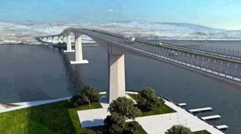 Geplante Brücke über den See von Bizerté